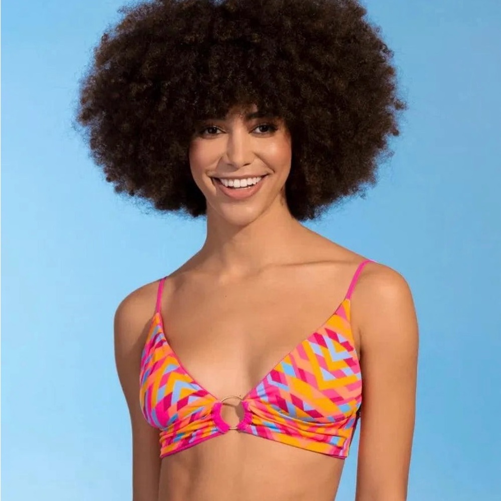 MAAJI WOMEN'S DRAGON FRUIT SHINE LONG LINE TRIANGLE BIKINI Size S - Picture 1 of 5